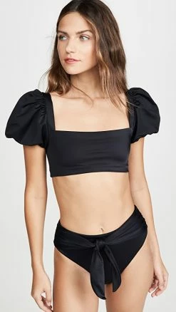 Brand new 🎉 Agua Bendita Calista 👙 Bikini Top Black 😍