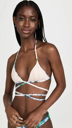Cheap 🌟 Agua Bendita Filipa Cardumen 👙 Bikini Top Multicolor 🛒