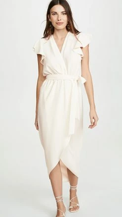 Best Pirce 👍 Amanda Uprichard Martinique 👗 Dress Ivory ✔️