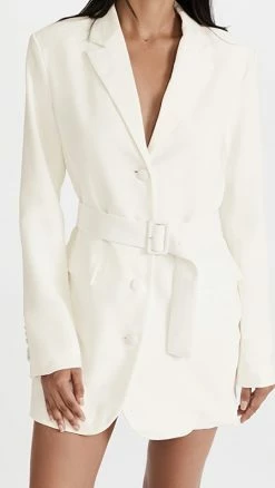 Buy 🧨 Amanda Uprichard Meritt Blazer Ivory 😀