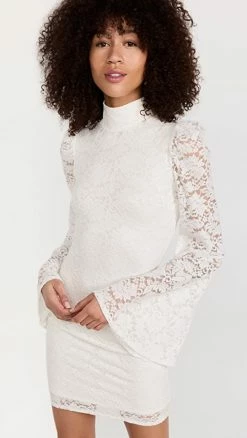 Budget 🔥 CAROLINE CONSTAS Kennedy Mini 👗 Dress White 🔥