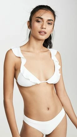 Cheap 🔥 Eberjey So Solid Grayson 👙 Bikini Top Ecru 👍