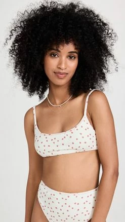 Best reviews of 🧨 Gigi Hadid X Frankies 👙 Bikinis Dallas Terry Top Strawberry Cream 😍