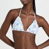 Promo 🧨 Gigi Hadid X Frankies 👙 Bikinis Tia Triangle Top Yomi Toile Blue ❤️