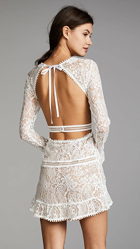Brand new π For Love & Lemons Emerie Cutout π Dress White β - Image 2