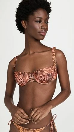 Top 10 π Fe Noel Simone π Bikini Top Gradient Ritual Print β