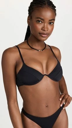 Best Sale ⌛ Good American Showoff Curve Top Black001 ⭐