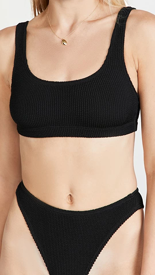 Discount 𧨠Good American Always Fits Scoop π Bikini Top Black001 π