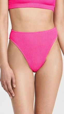 Hot Sale ⌛ Good American Always Fits 👙 Bikini Bottoms Hot Pink002 😀