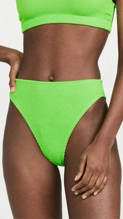 Hot Sale ⭐ Good American Always Fits 👙 Bikini Bottoms Chartreuse003 🥰