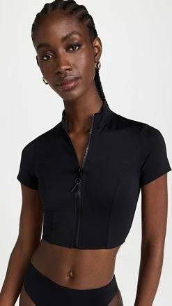 Promo 😉 Good American Scuba Rash Guard Surf 👕 Shirt Black001 ❤️