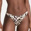 Brand new 🛒 Good American Satin Better 👙 Bikini Bottoms Rose Cheetah001 💯