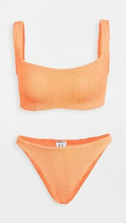 Budget 🛒 Hunza G Xandra 👙 Bikini Set Orange 🧨