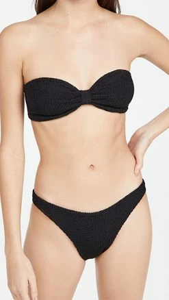 Discount 🤩 Hunza G JEAN 👙 BIKINI SET Black 👍