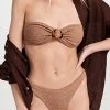 Cheapest 🎁 Hunza G Flora 👙 Bikini Set Metallic Cocoa 😍