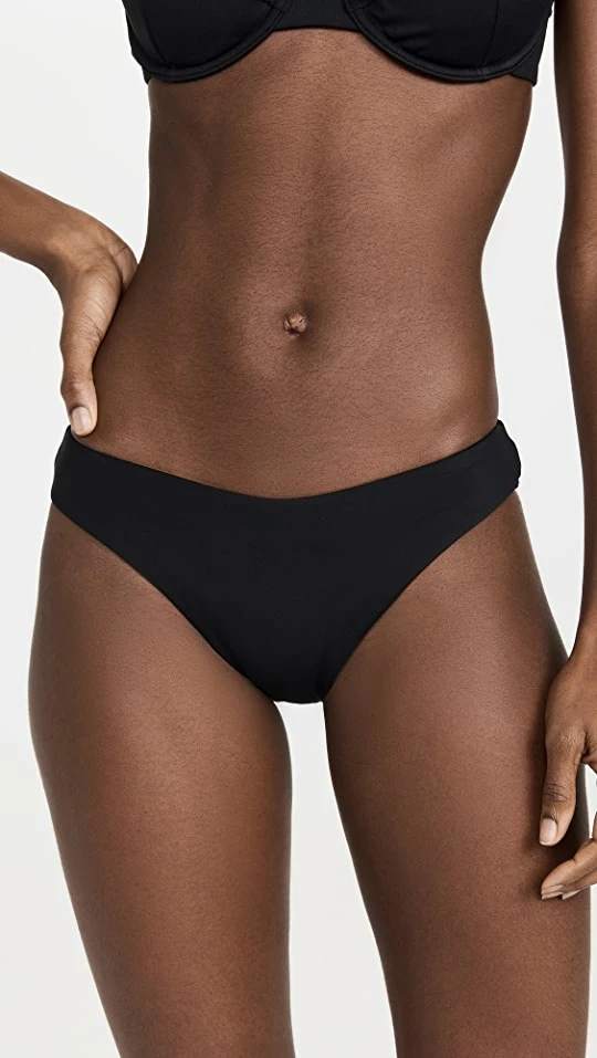 Wholesale π Jonathan Simkhai Zola Js Core Solid Seamed π Bikini Bottoms Black βοΈ