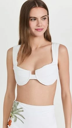 Best Sale π Juan De Dios Amo La Luna π Bikini Top White π