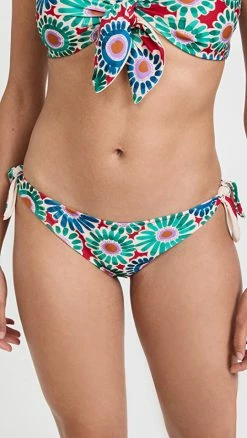 Coupon 🥰 La Double J Bow Brief 👙 Bikini Bottoms Crazy Daisy ⌛