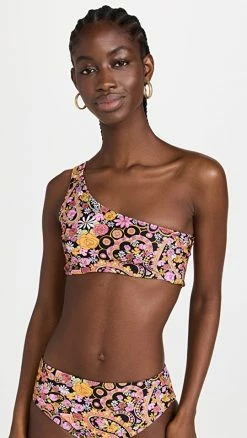 Best Sale 👍 La Double J Goddess 👙 Bikini Top Tripping Nero 🧨