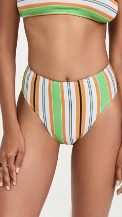 New 🧨 Leslie Amon Carla 👙 Bikini Bottoms Carioca Stripes ⭐