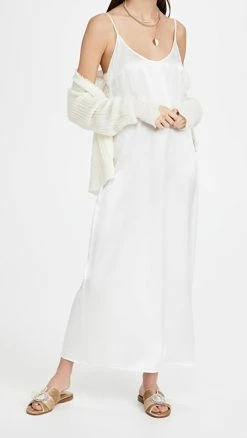 Outlet ❤️ La Perla Long Slip 👗 Dress Ecru 👏