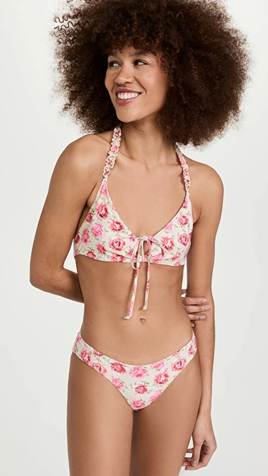 Best deal π₯ LoveShackFancy Zanda π Bikini Set Floral Cherry β€οΈ