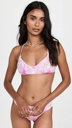 Budget 🧨 LoveShackFancy X Hurley Reversible Adjustable Top Hibiscus 💯