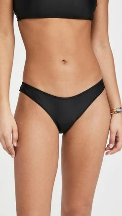 Cheap 🎉 Madewell Second Wave Curved-Waist 👙 Bikini Bottoms True Black 🔔