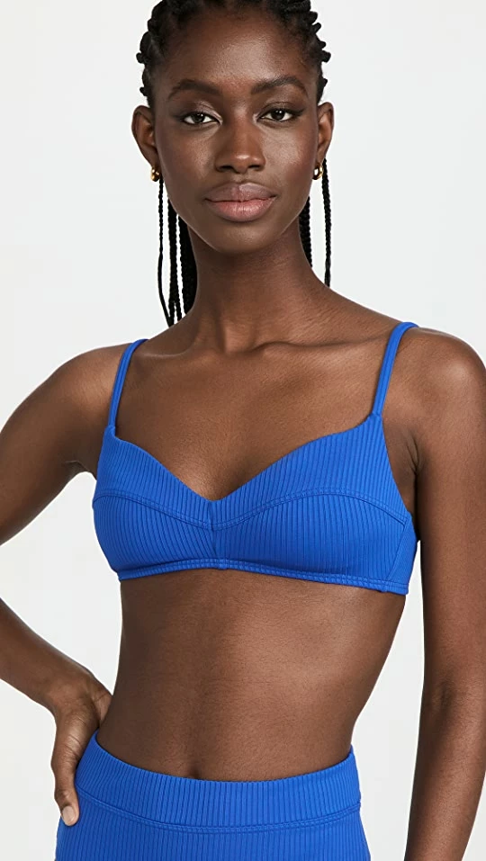 Best Sale π Madewell Ora Seamed π Bikini Top Riviera Coast β