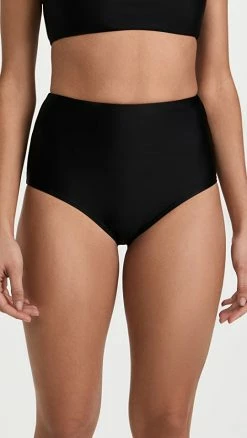 Best deal 😀 Madewell Second Wave Retro High-Waisted 👙 Bikini Bottoms True Black ✨