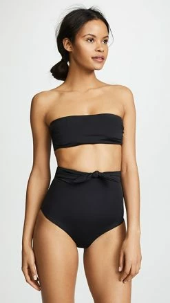 Brand new ⌛ MARA HOFFMAN Abigail 👙 Bikini Top Black 🎁