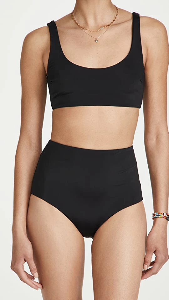 New π MARA HOFFMAN Lira Top Black π