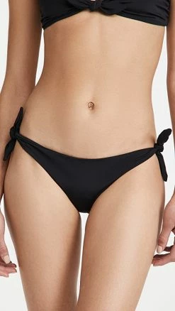 Outlet 👍 MARA HOFFMAN Sita 👙 Bikini Bottoms Black 🎁