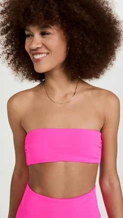 Discount 👍 MARA HOFFMAN Abigail 👙 Bikini Top Rosashckng 👏