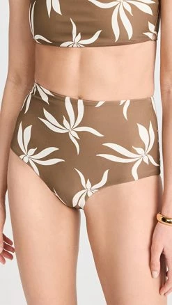 Buy 🔔 MIKOH Lami Basic High Waisted Cheeky Bottom Spider Orchid 😉