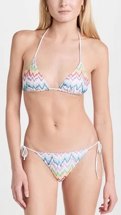 Best Pirce π Missoni Triangle Two Piece π Bikini Set Chevron Multicolor π―