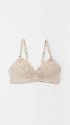 Flash Sale 🧨 Natori Bliss Perfection Wireless Contour Nursing Bra Cafe ⌛