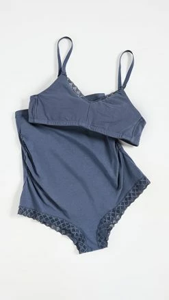 Wholesale ⭐ Natori Bliss Cotton Full Panel Maternity Boy Shorts Ash Navy 😉