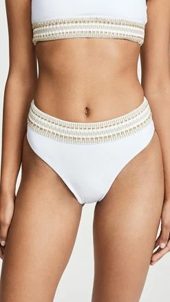Deals π Peixoto Zoni High Waist π Bikini Bottoms White π