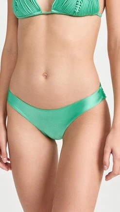 Best Pirce ✔️ PQ Swim Basic Ruched Full Coverage Bottoms Emerald Bay ⌛