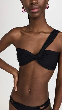 Cheapest βοΈ Sara Cristina Narcissus π Bikini Top Black π₯