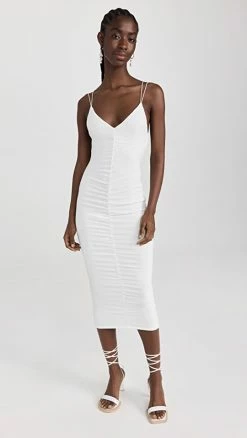 Deals 🎁 SER.O.YA Ballor Midi 👗 Dress White 🤩