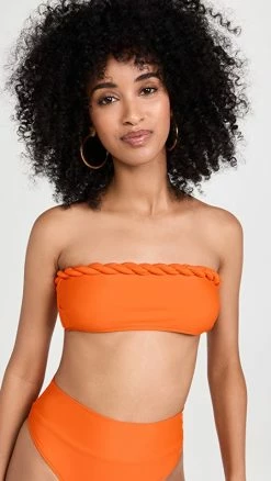 Outlet 🎉 Shani Shemer Meu 👙 Bikini Top Bright Orange 💯