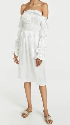 Cheap 🔥 Sleeper Michelin Silk 👗 Dress White 💯
