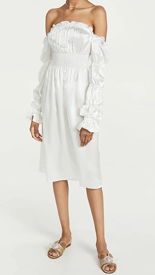 Cheap π₯ Sleeper Michelin Silk π Dress White π―