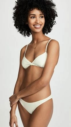 Discount π― Solid & Striped Brigitte π Bikini Top Cream π