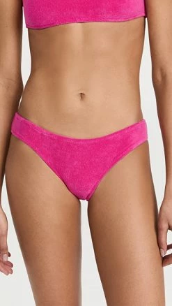 Buy 🎉 Solid & Striped The Elle Solid Terrycloth Bottoms Strawberry 🥰