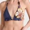 Brand new ✨ Silvia Tcherassi Azucena 👙 Bikini Top Navy Brown Hibiscus 🌟