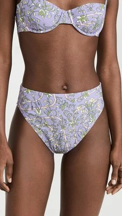 Brand new 🥰 Tory Burch Printed High Waisted Bottoms Lilac Garden Medallion ❤️