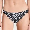 Wholesale 😉 Tory Burch Printed 👙 Bikini Bottoms The Flower Black ⭐